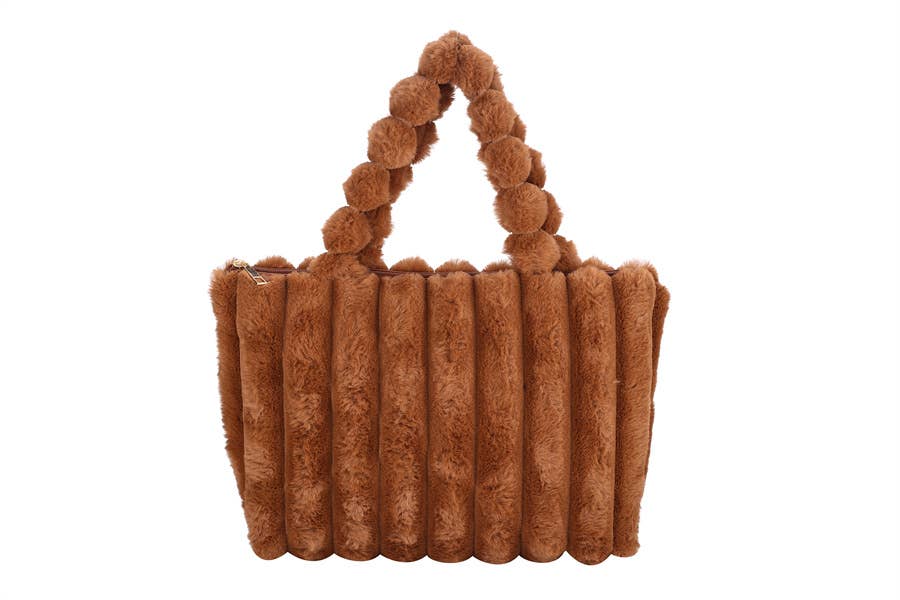 Ladies Faux Fur Fashion Handbag