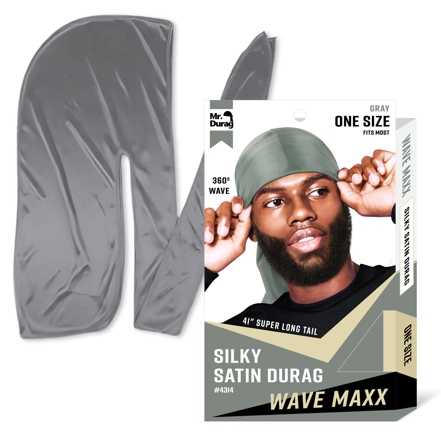 Mr. Durag Wave Maxx Silky Satin Durag, 1 Count, Assorted 1