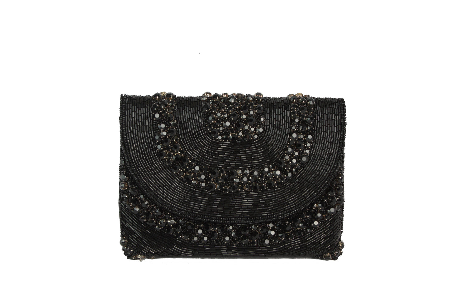 Ladies Rhinestone Fashion Embellished Clutch Evening Handbag