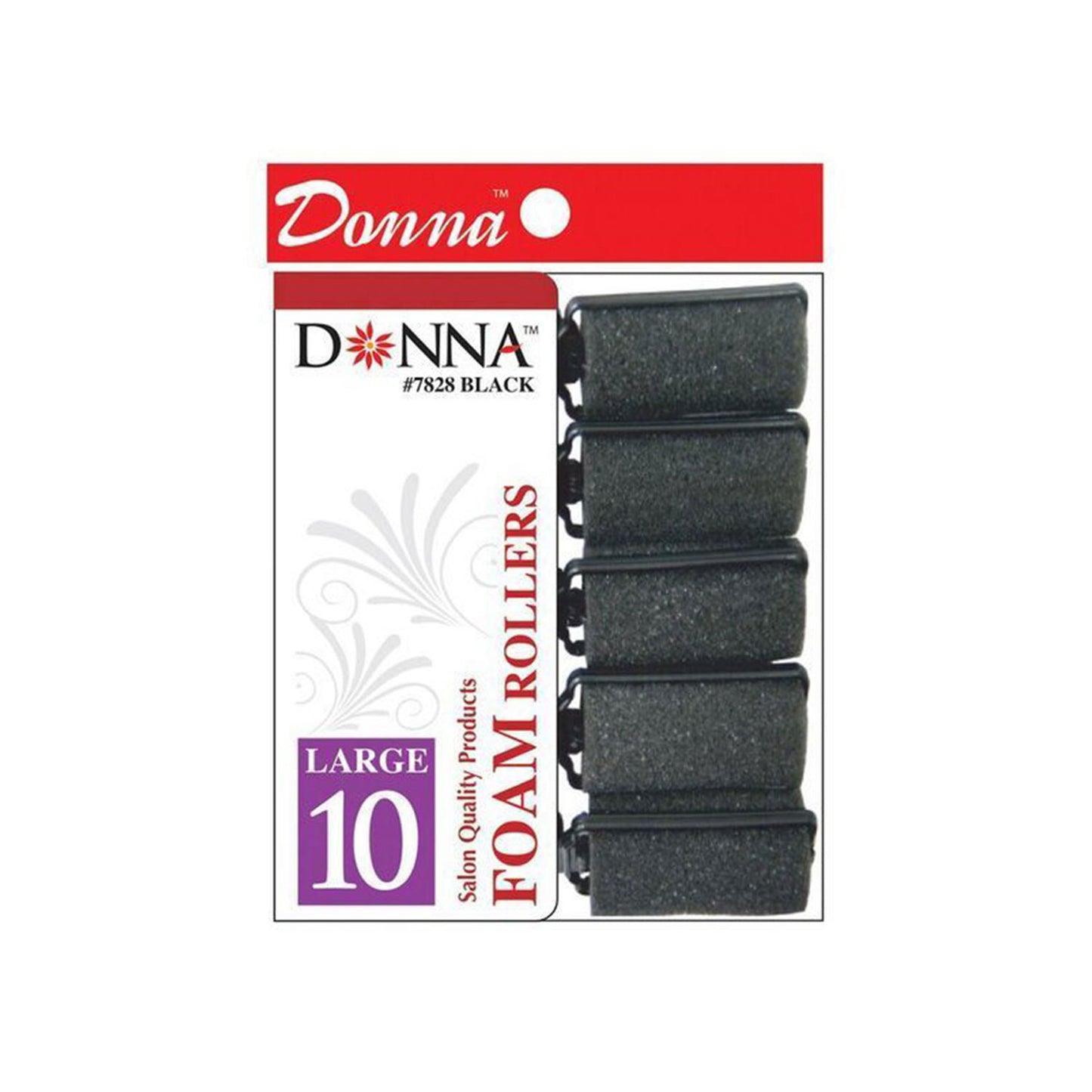 DONNA FOAM ROLLERS LARGE BLACK