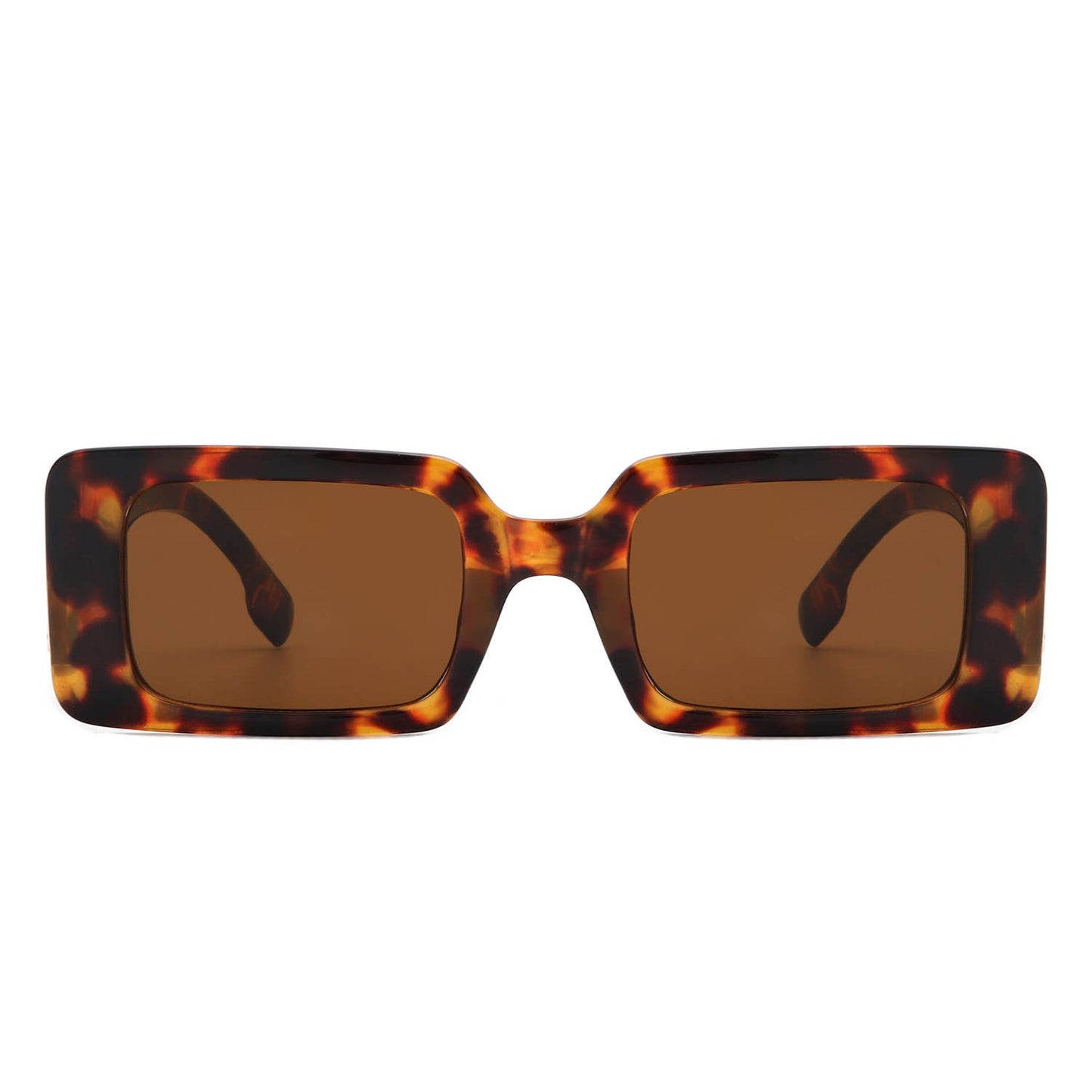 Retro Square Thick Frame Fashion Rectangle Sunglasses