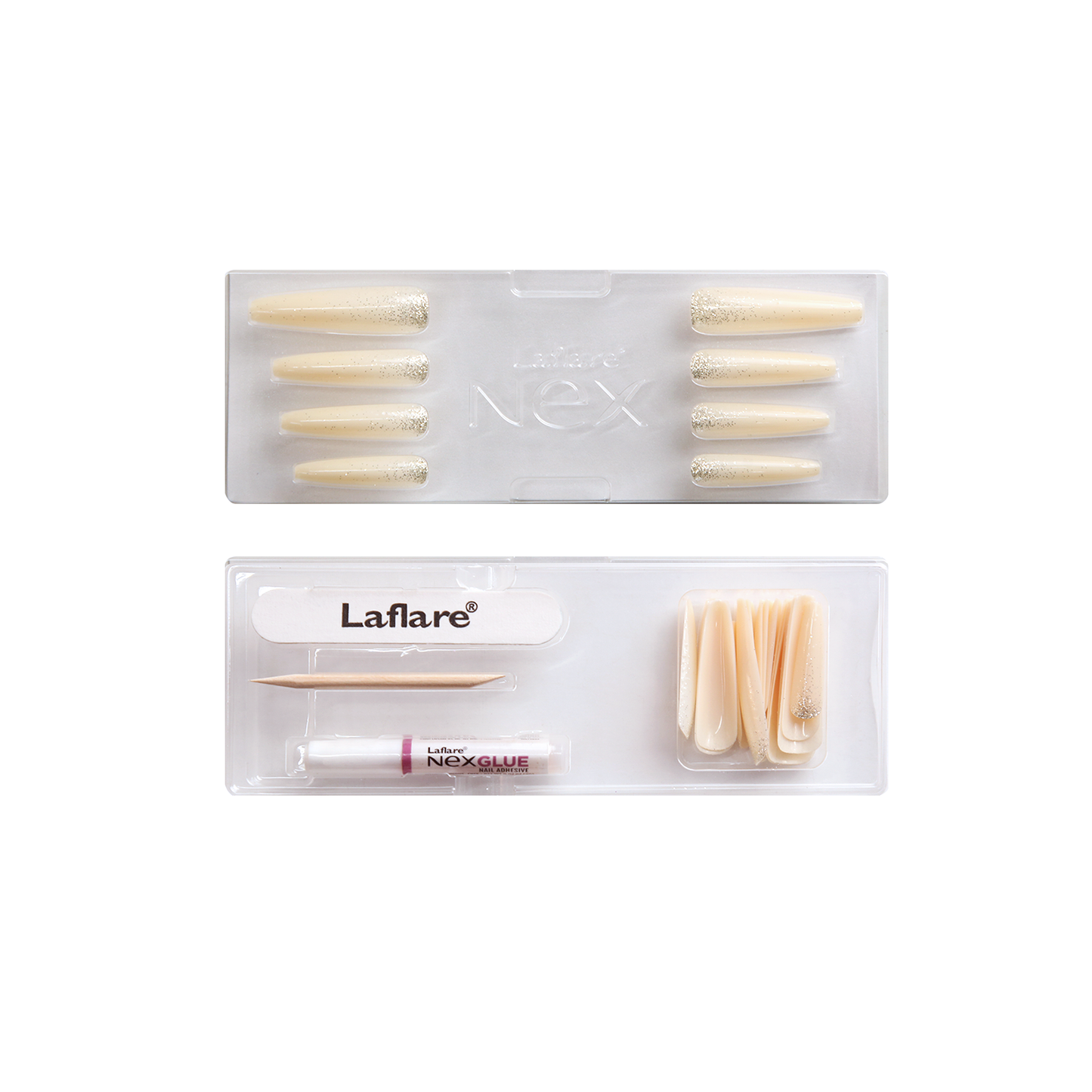 NEX NAIL TIP-EXTRA LONG_COFFIN_CFB012