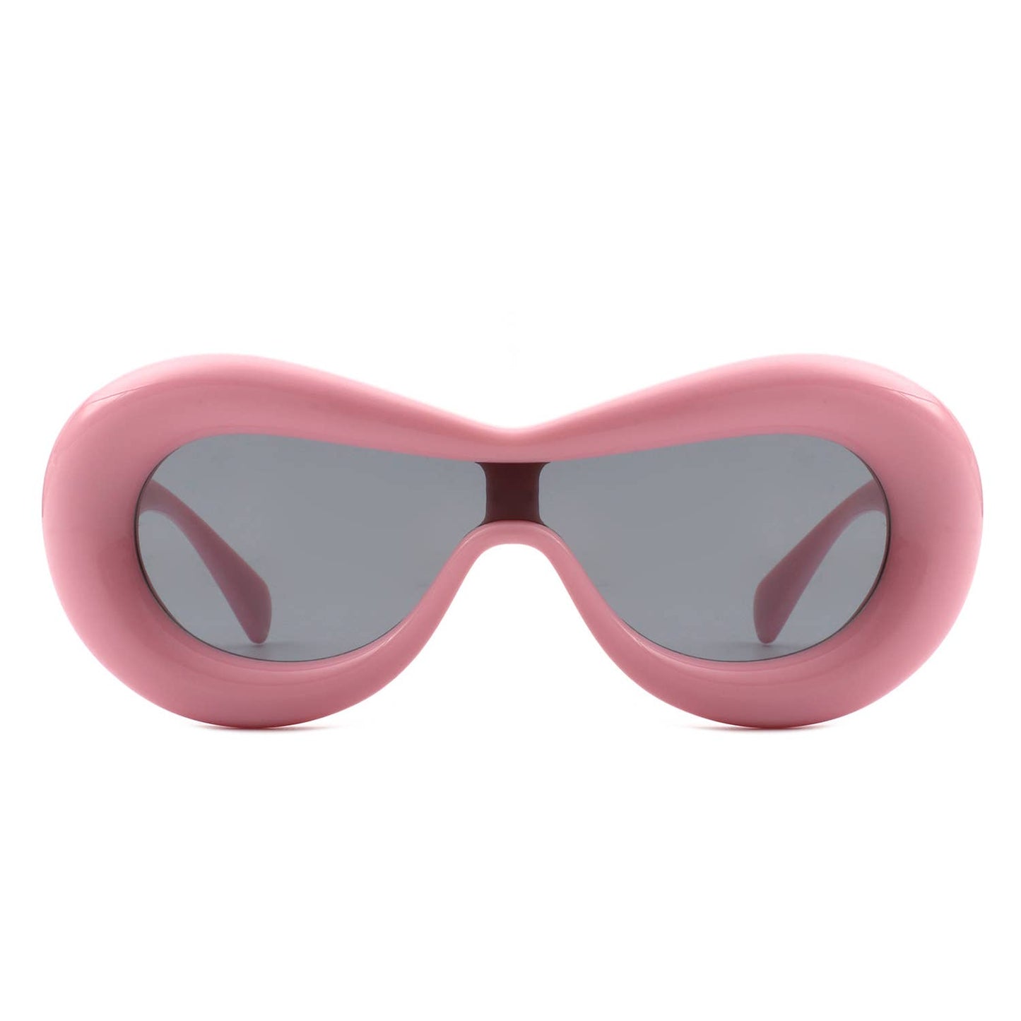 Oversize Oval Chunky Modern Circle Fashion Round Sunglasses