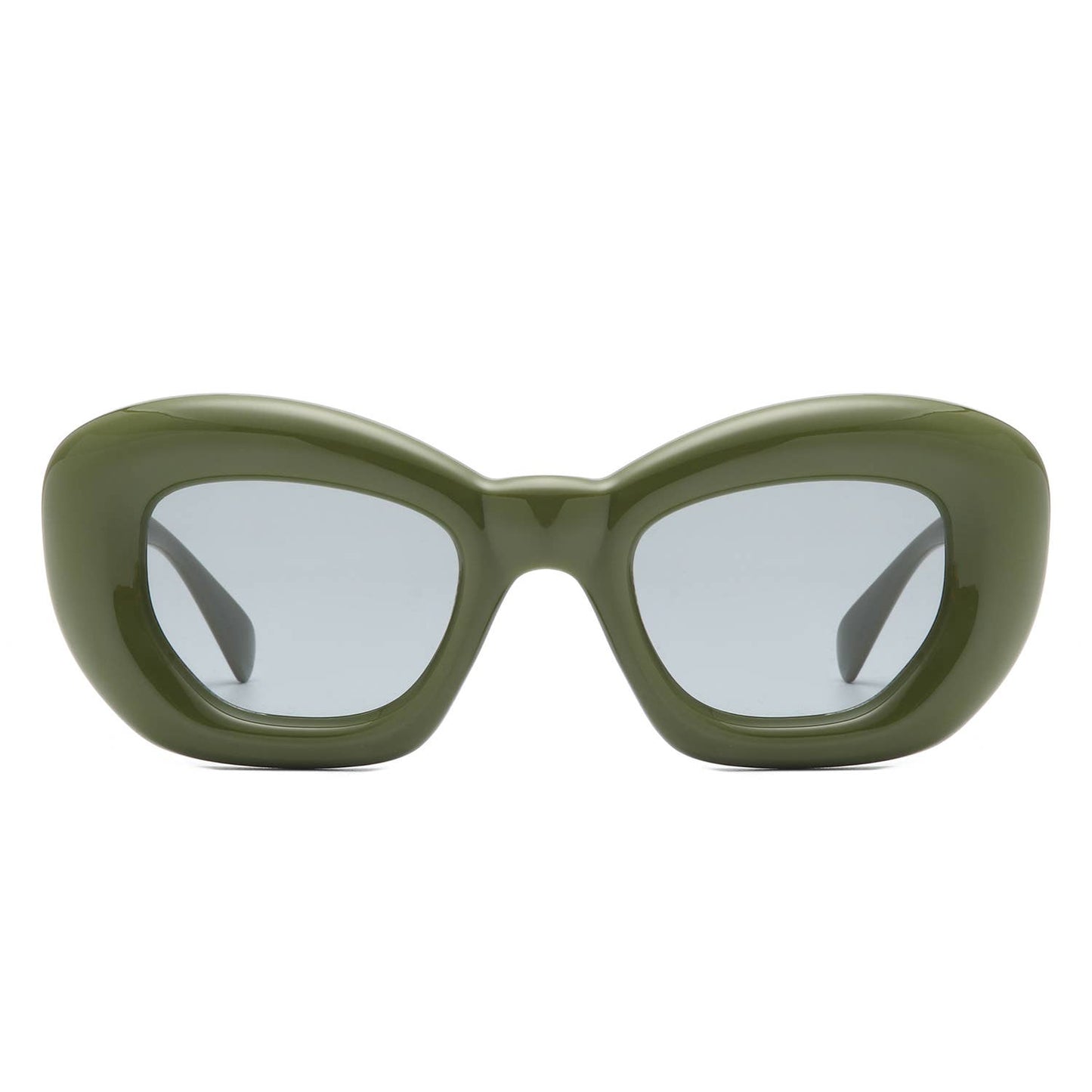 Square Thick Frame Women Fashion Cat Eye Sunglasses