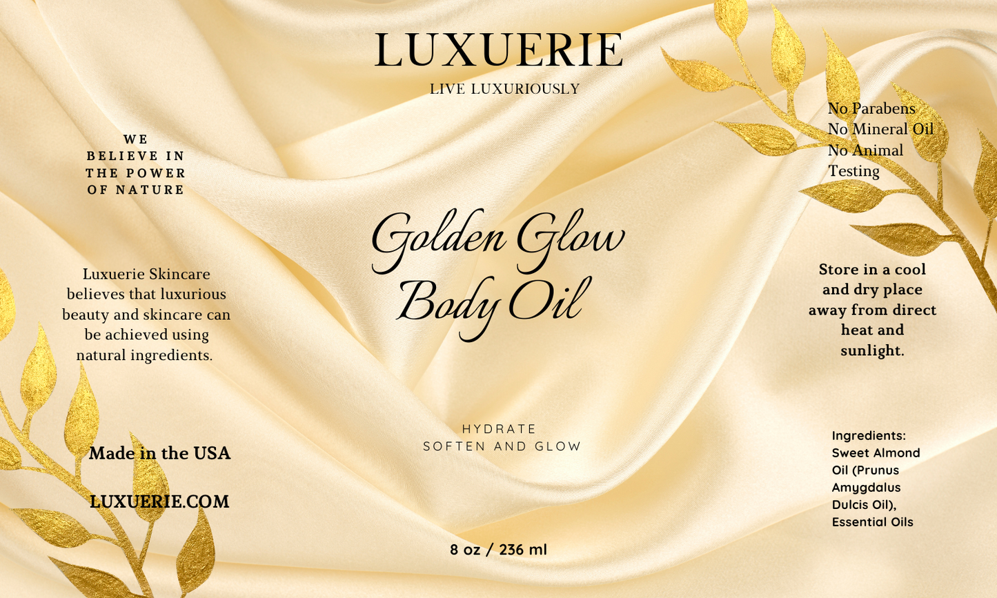 Luxuerie Golden Glow Body Oil Large