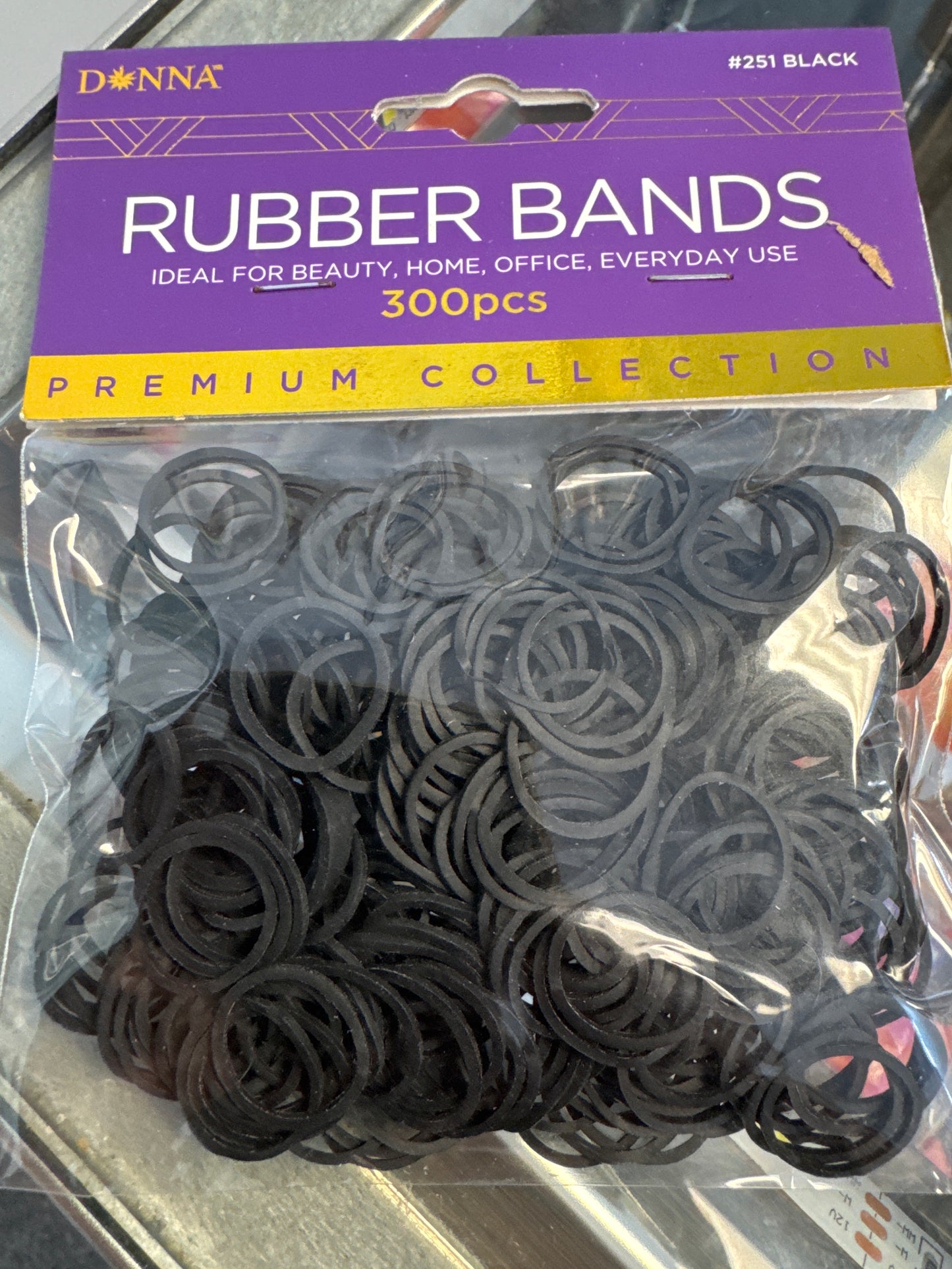 DONNA RUBBER BANDS 300CT BLACK