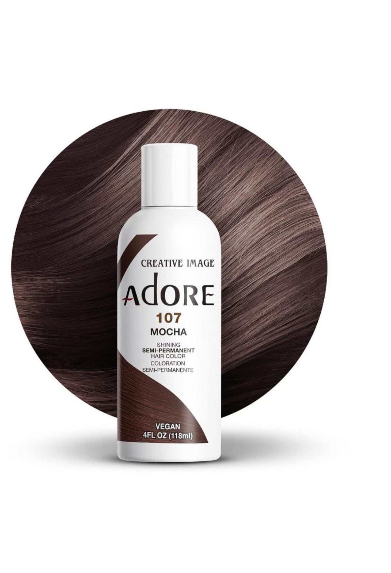 ADORE SEMI H/C 107 MOCHA 4 OZ