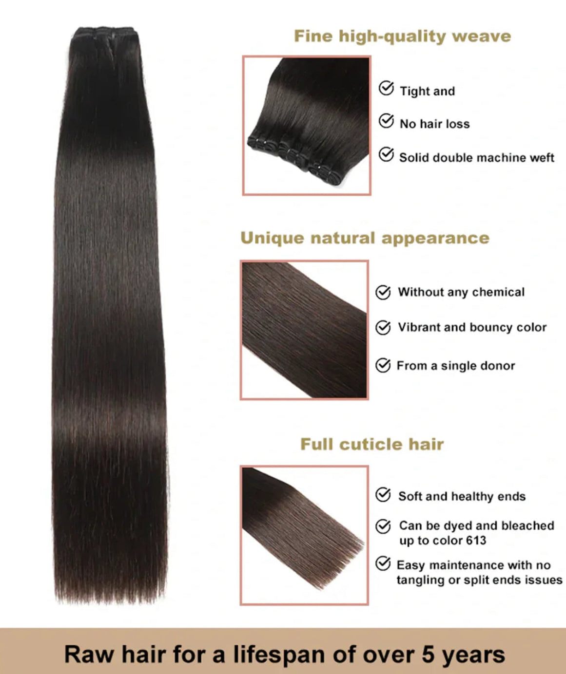 RAW HUMAN HAIR BUNDLE