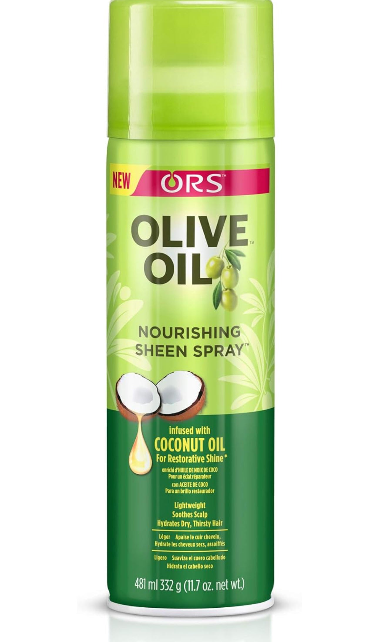 ORS OLIVE SHEEN SPR W/COCO 10Z