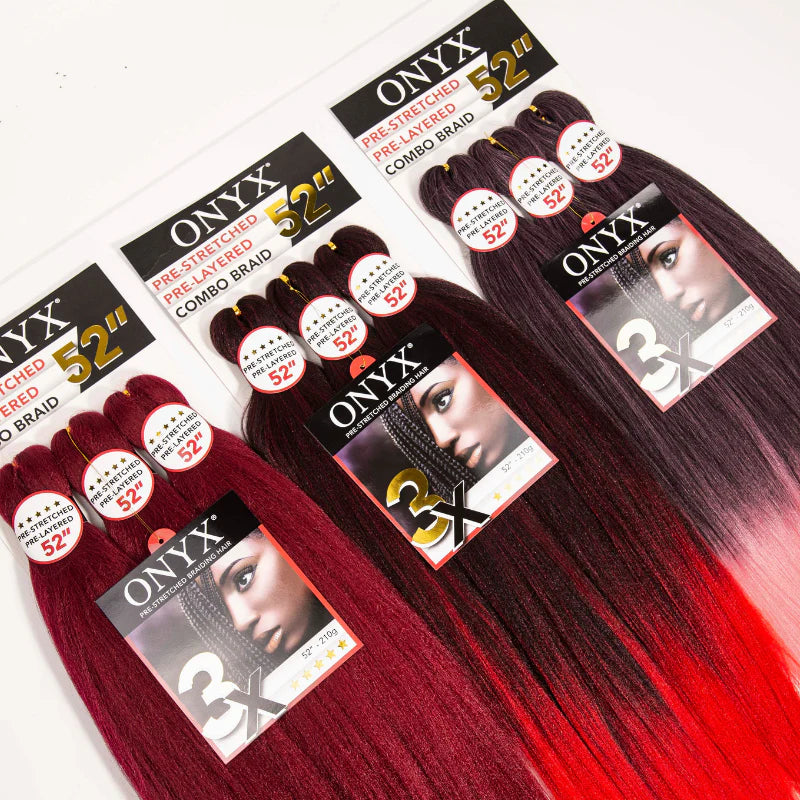 ONYX PRE-STRETCHED SYNTHETIC 3X COMBO BRAID