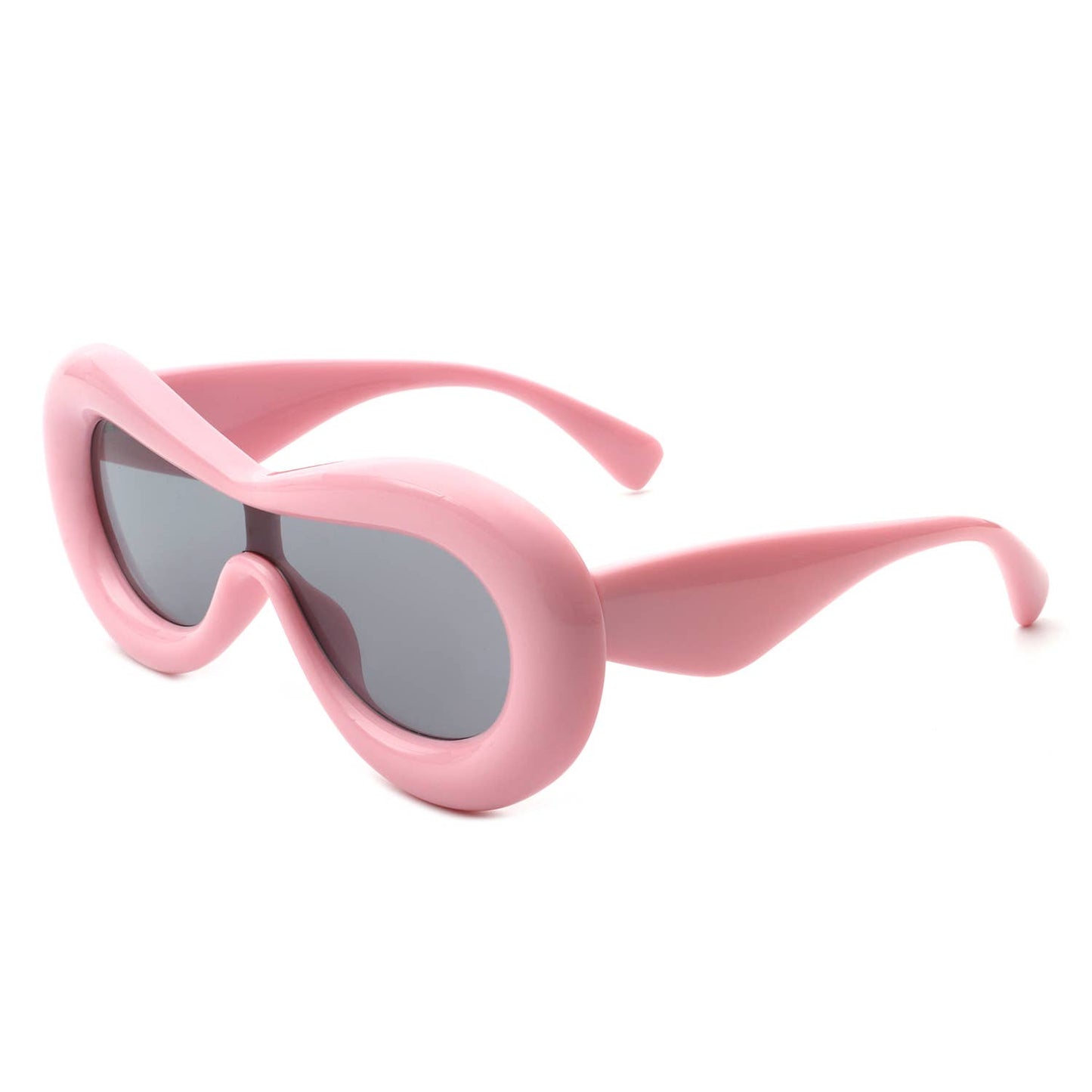 Oversize Oval Chunky Modern Circle Fashion Round Sunglasses