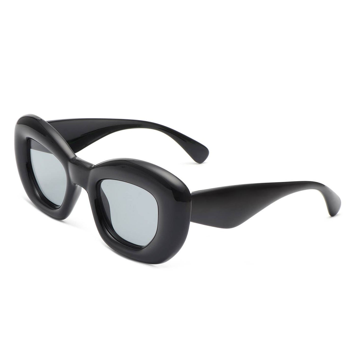 Square Thick Frame Women Fashion Cat Eye Sunglasses