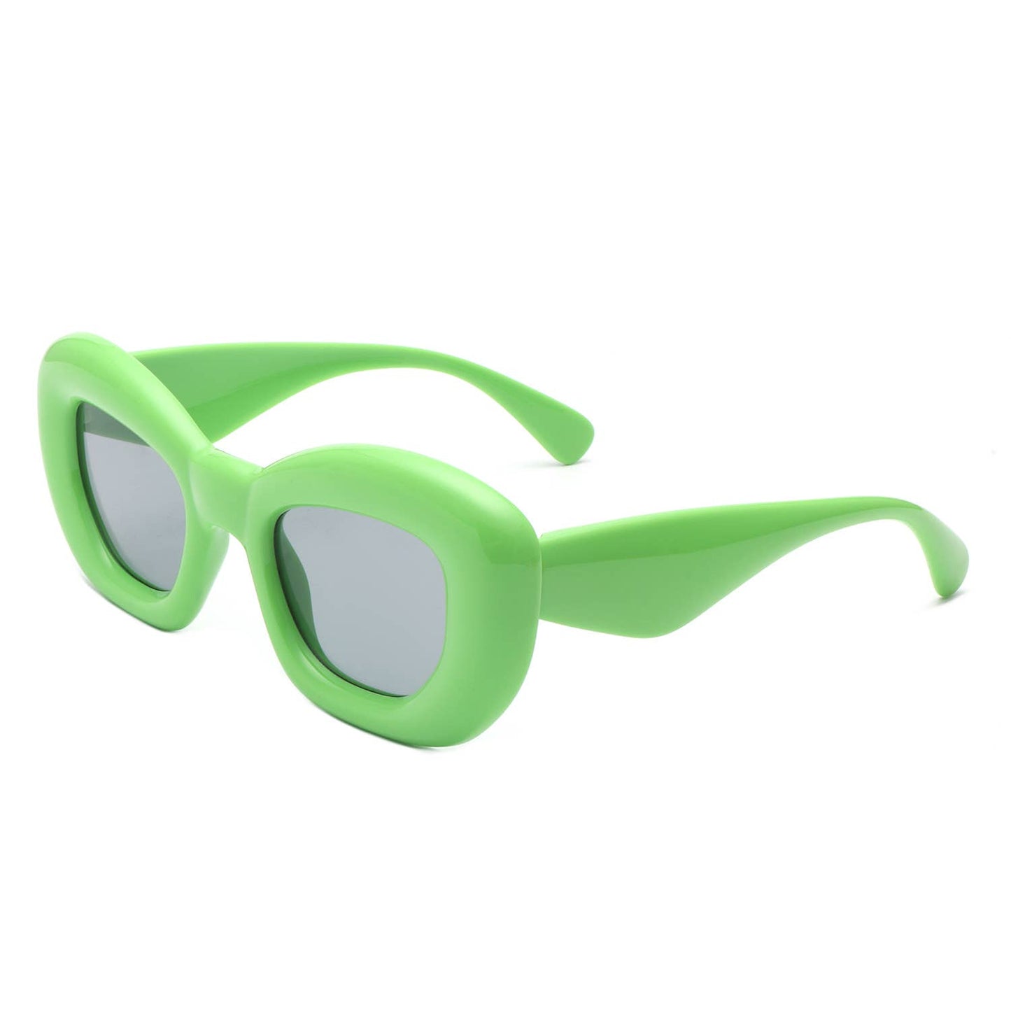 Square Thick Frame Women Fashion Cat Eye Sunglasses