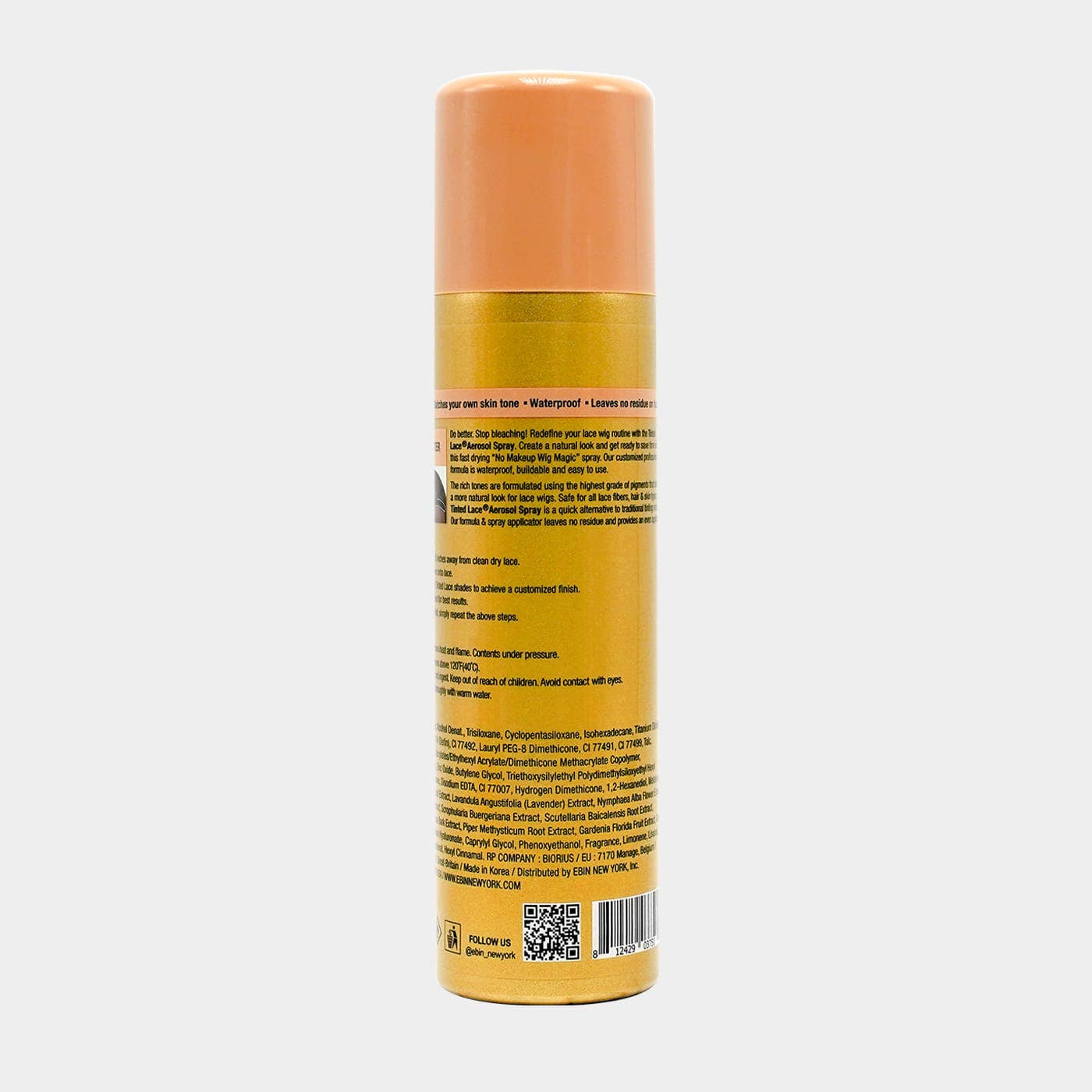 Tinted Lace Aerosol Spray 150ml - Light Warm Brown