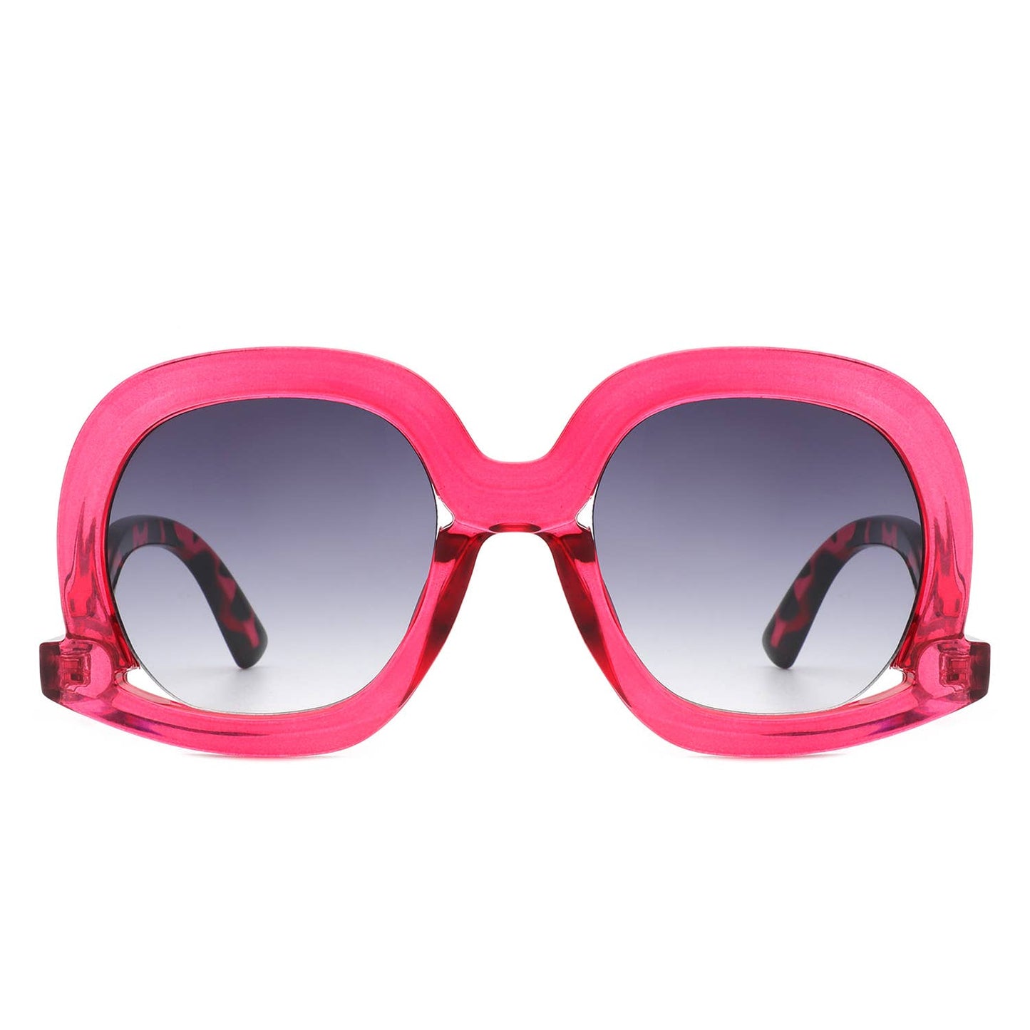 Women Round Oversize Geometric Irregular Fashion Sunglasses