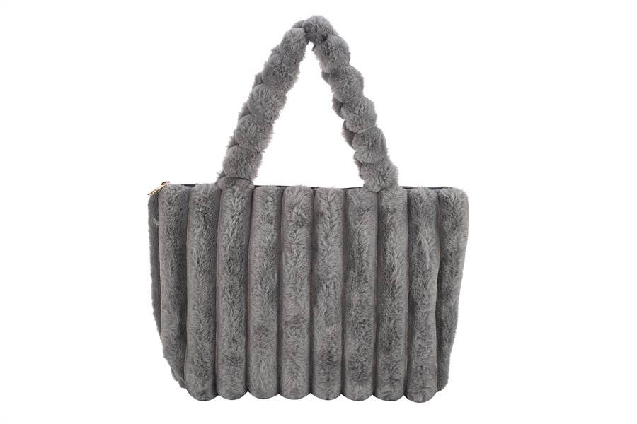 Ladies Faux Fur Fashion Handbag