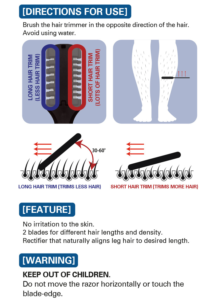 LEG HAIR TRIMMER
