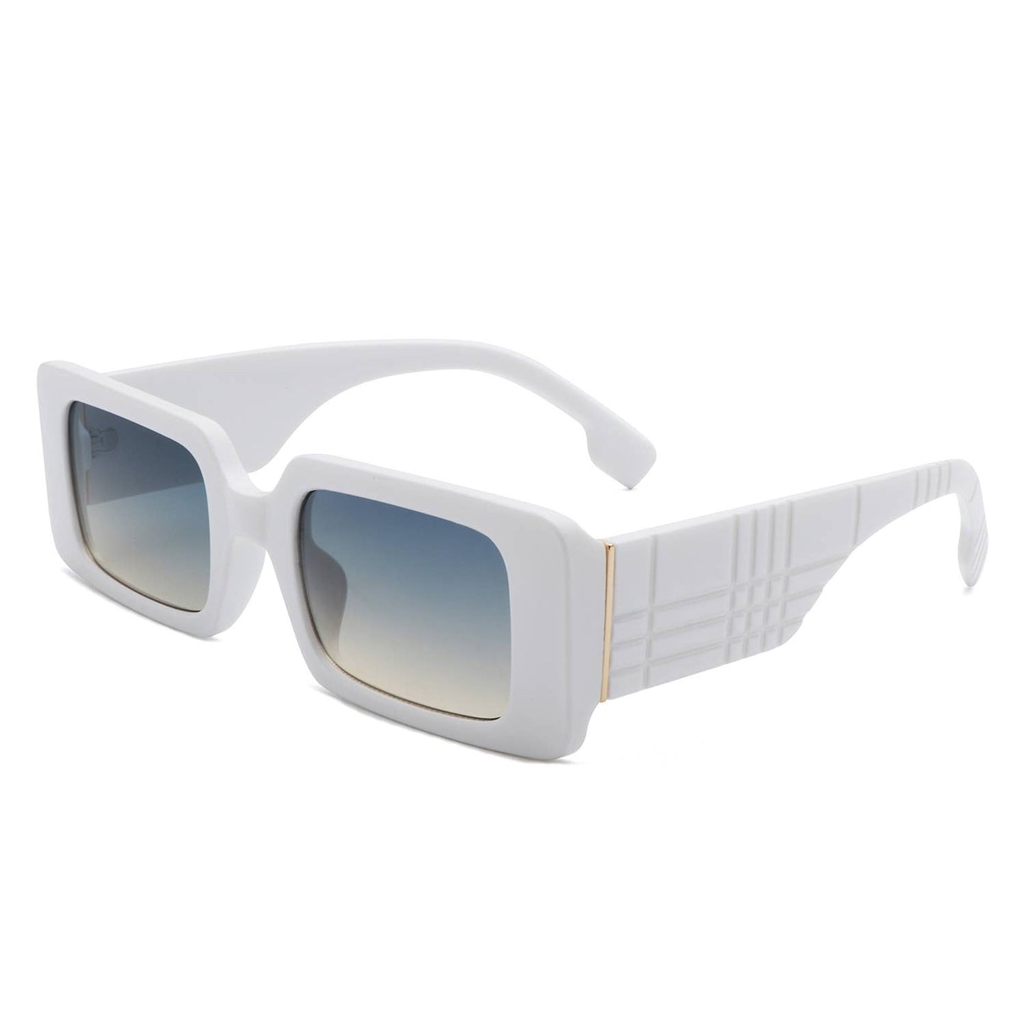 Retro Square Thick Frame Fashion Rectangle Sunglasses