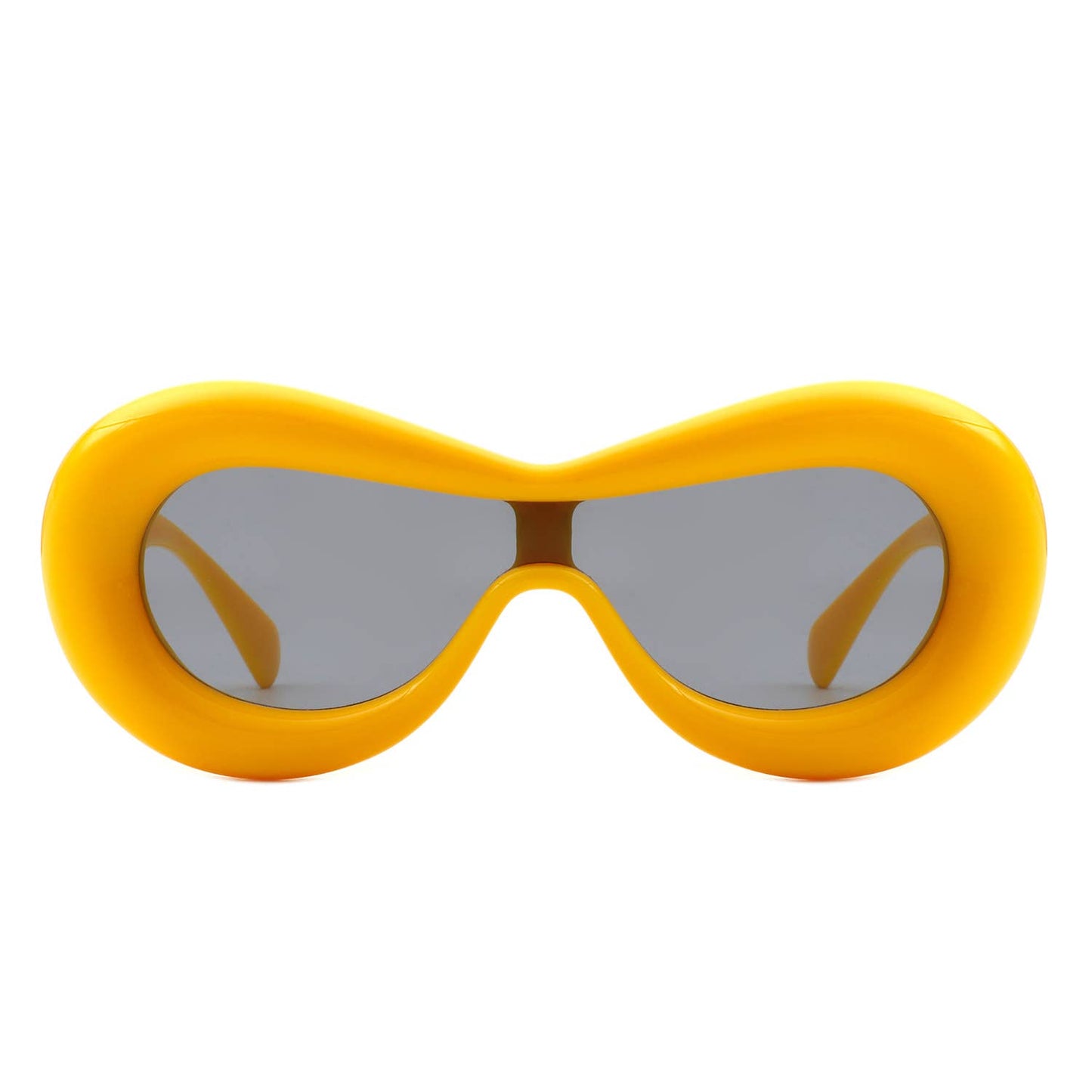 Oversize Oval Chunky Modern Circle Fashion Round Sunglasses