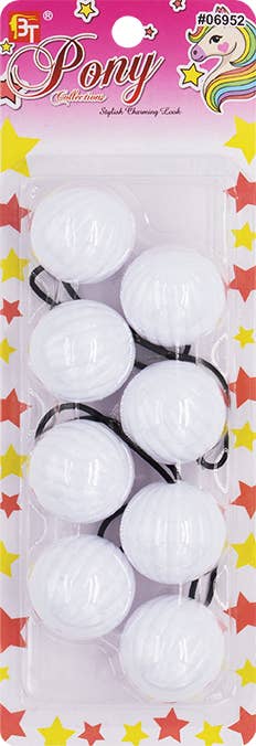 PONYTAIL HOILDERS 40MM (WHITE)