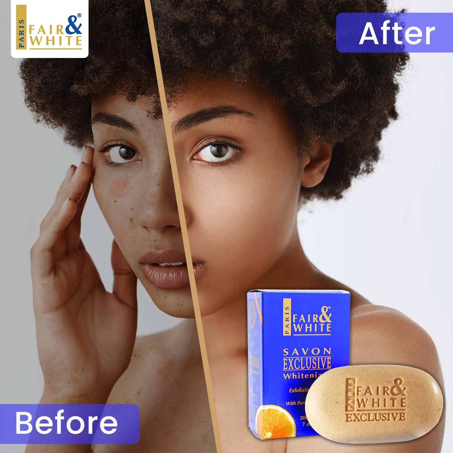 Fair & White Exclusive Exfoliating Soap with Pure Vitamin "C
