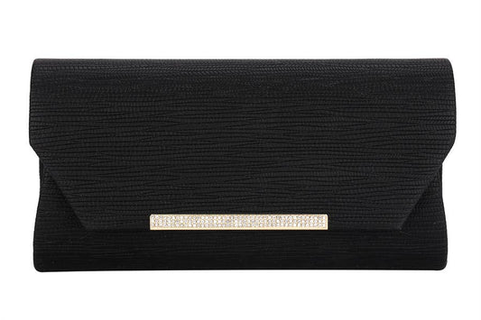 Ladies Faux Leather Clutch Evening Handbag