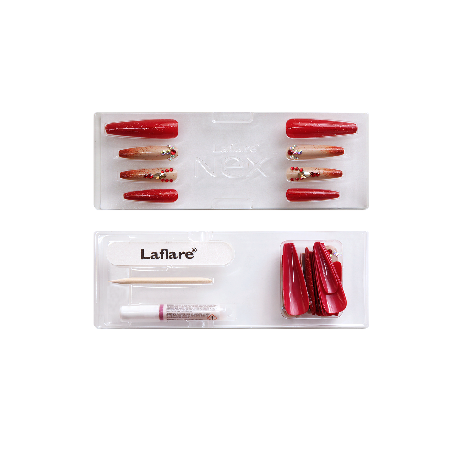NEX NAIL TIP-EXTRA LONG_COFFIN_CFB011