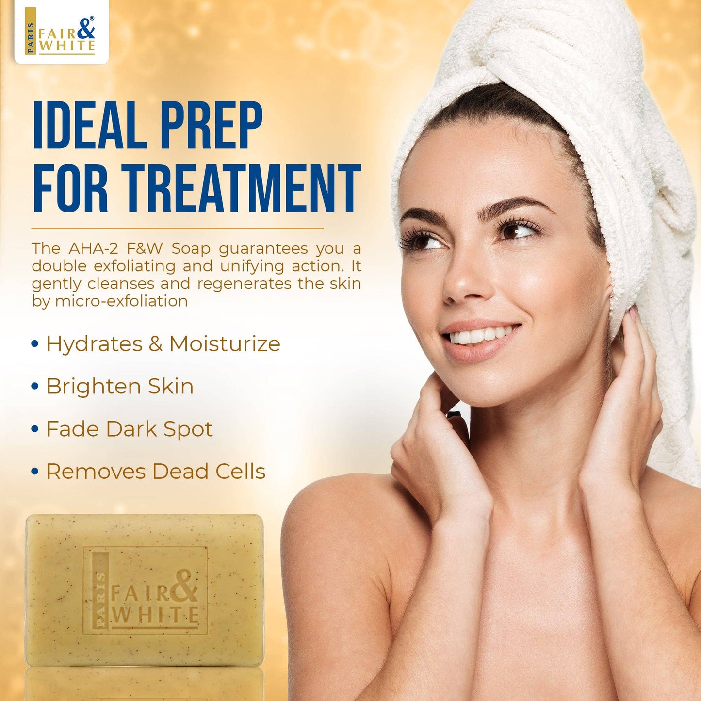 Fair & White Original AHA Exfoliating Soap - 200g / 7 oz