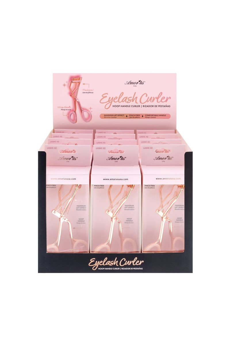 Amorus Rose Gold Hoop Handle Eyelash Curler
