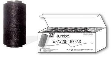 JUMBO WEAVING THREAD - BLACK