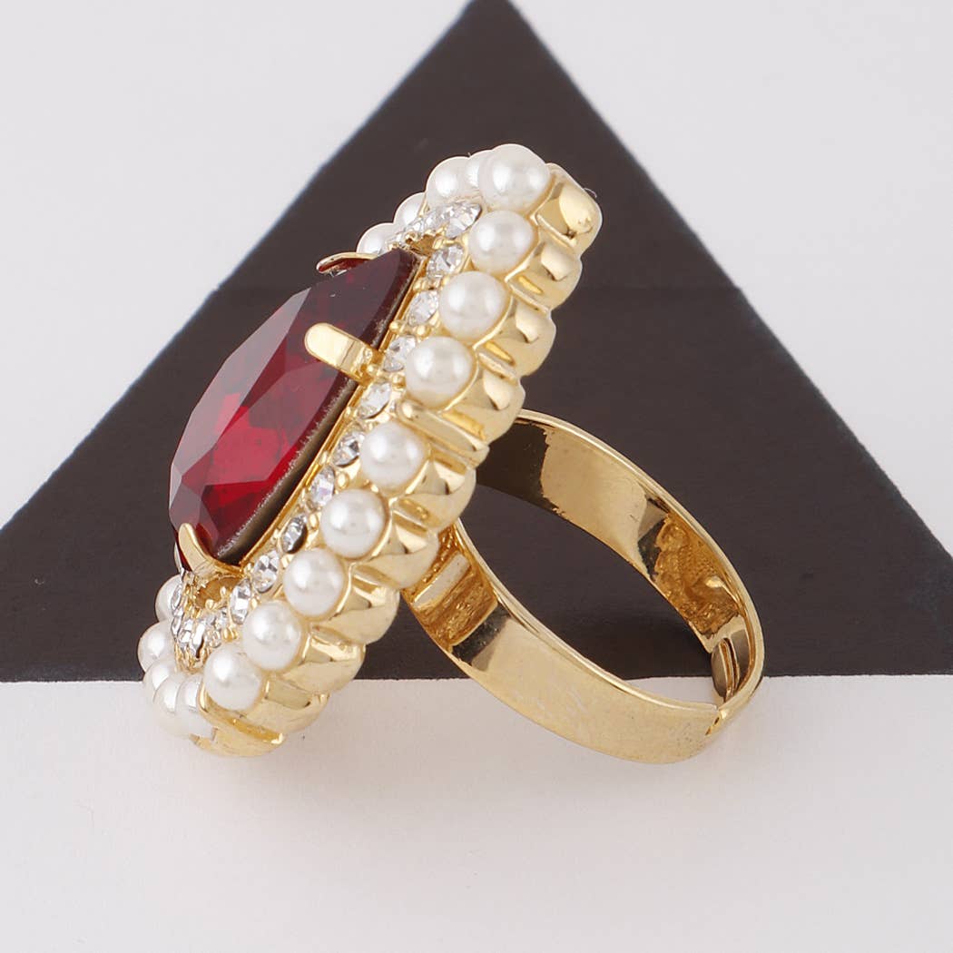 Jeweled Rhinestone Ring