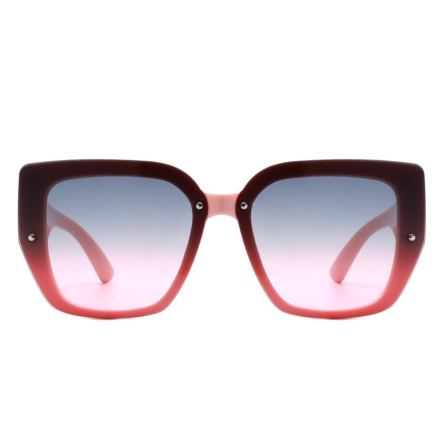 Women Square Tinted Oversize Chunky Fashion Sunglasses