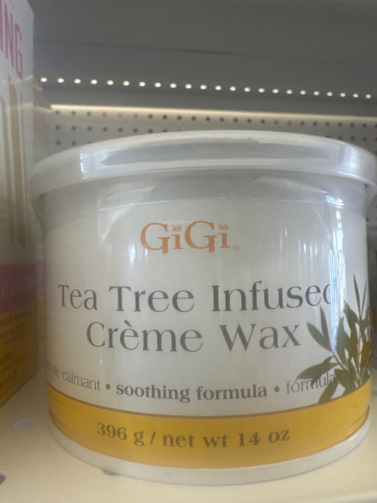 GIGI CREME WAX TEA TREE 14z