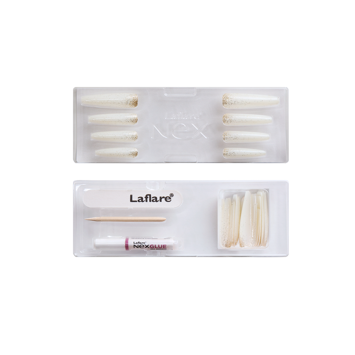 NEX NAIL TIP-EXTRA LONG_COFFIN_CFB007