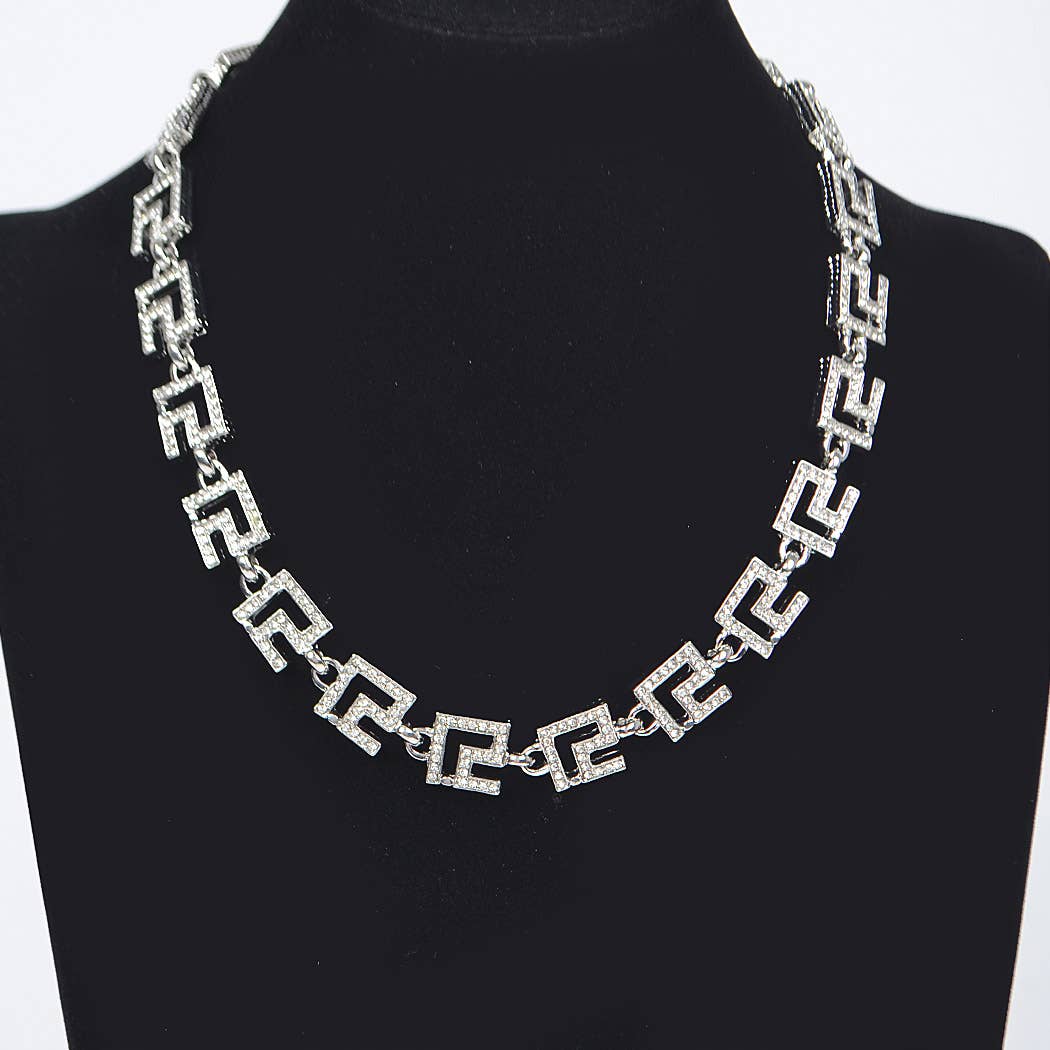 Rhinestone Chain Necklace