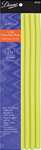 10 INCH TWIST-FLEX RODS 6-PACK YELLOW 7/16 INCH