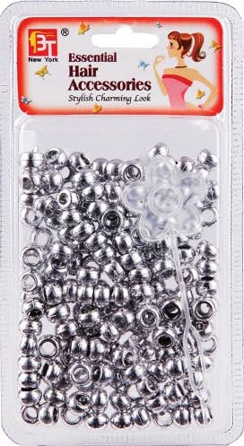 ROUND BEADS -  SMALL - SILVER