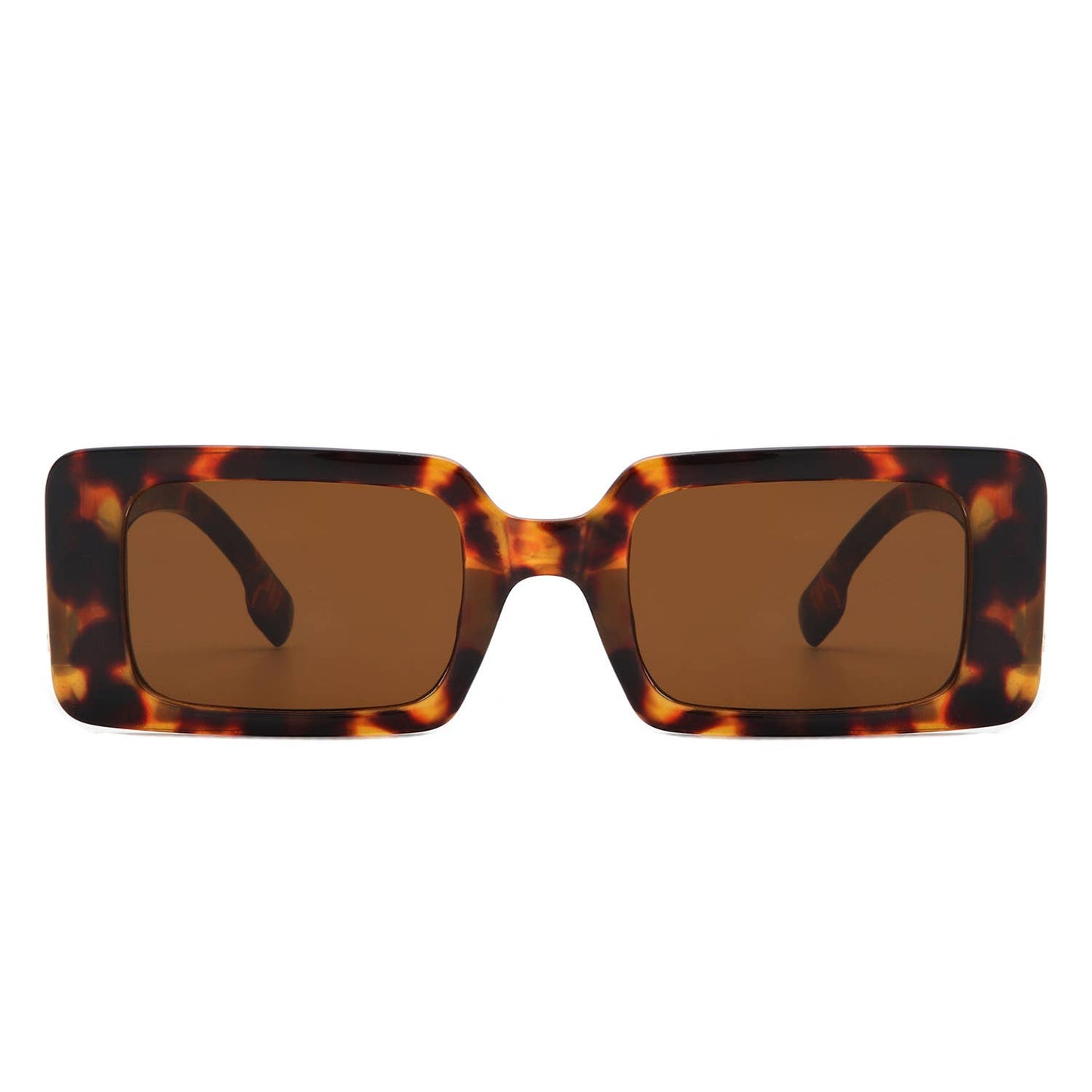 Retro Square Thick Frame Fashion Rectangle Sunglasses