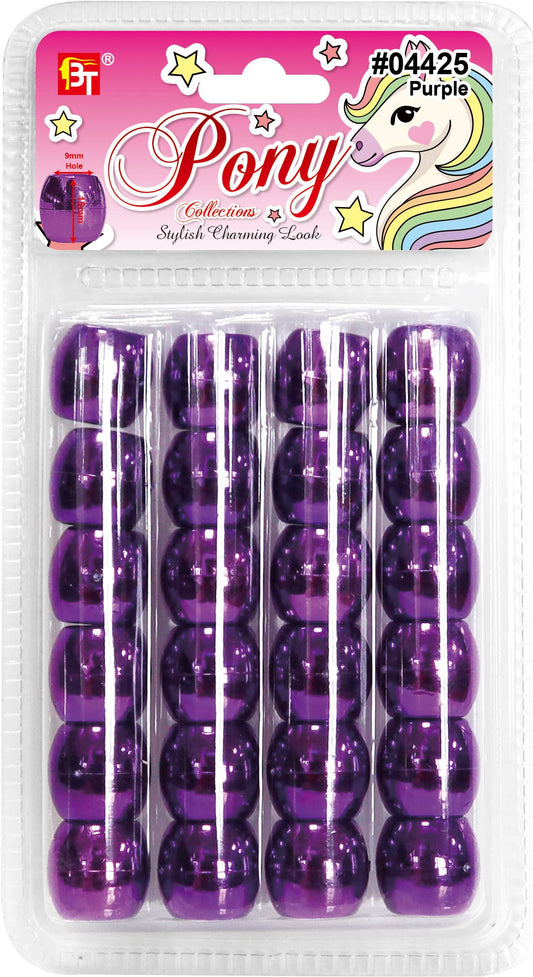 METALIC JUMBO ROUND BEADS (PURPLE)