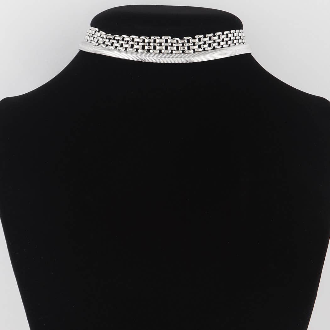 Box Chain Choker Necklace