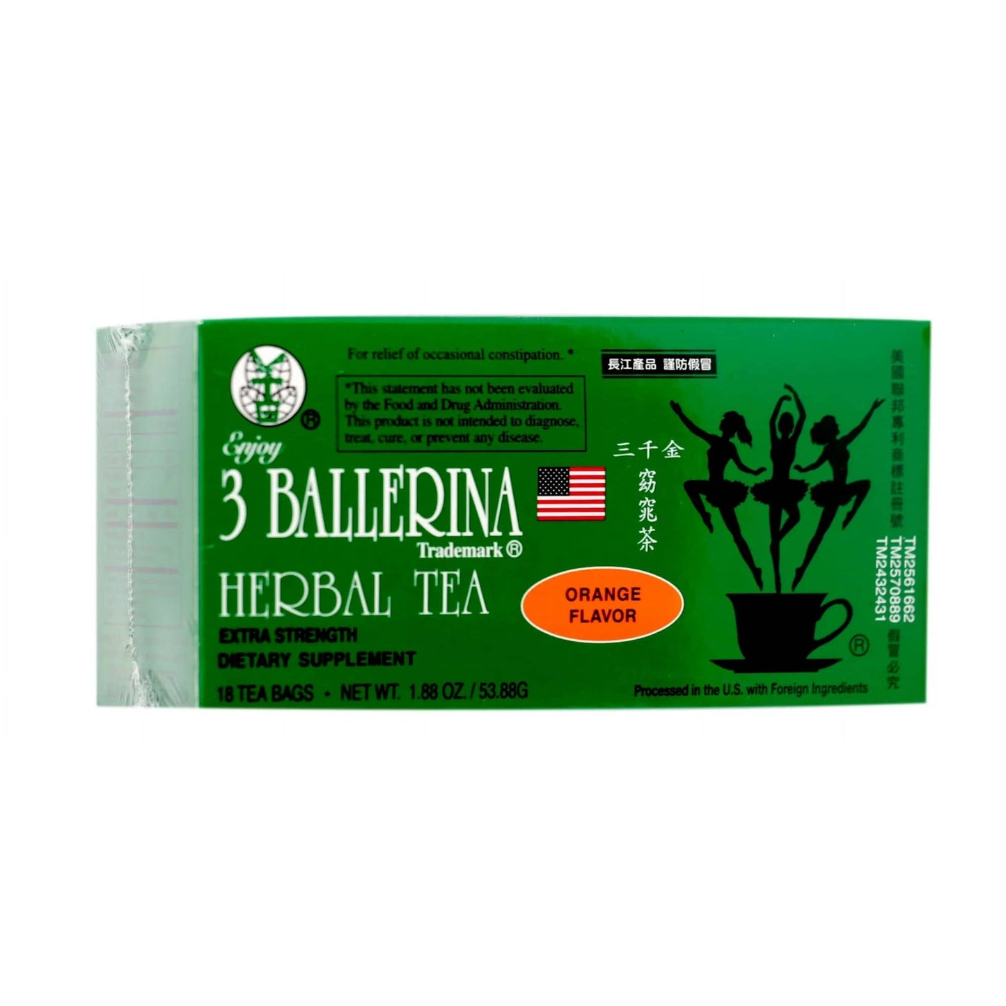 3 Ballerina Herbal Tea – Original, Lemon, & Orange Flavors