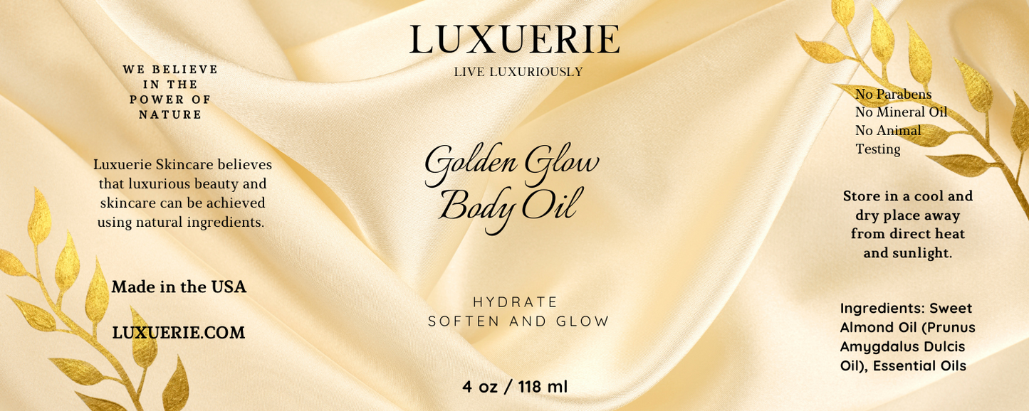 Luxuerie Golden Glow Body Oil Small