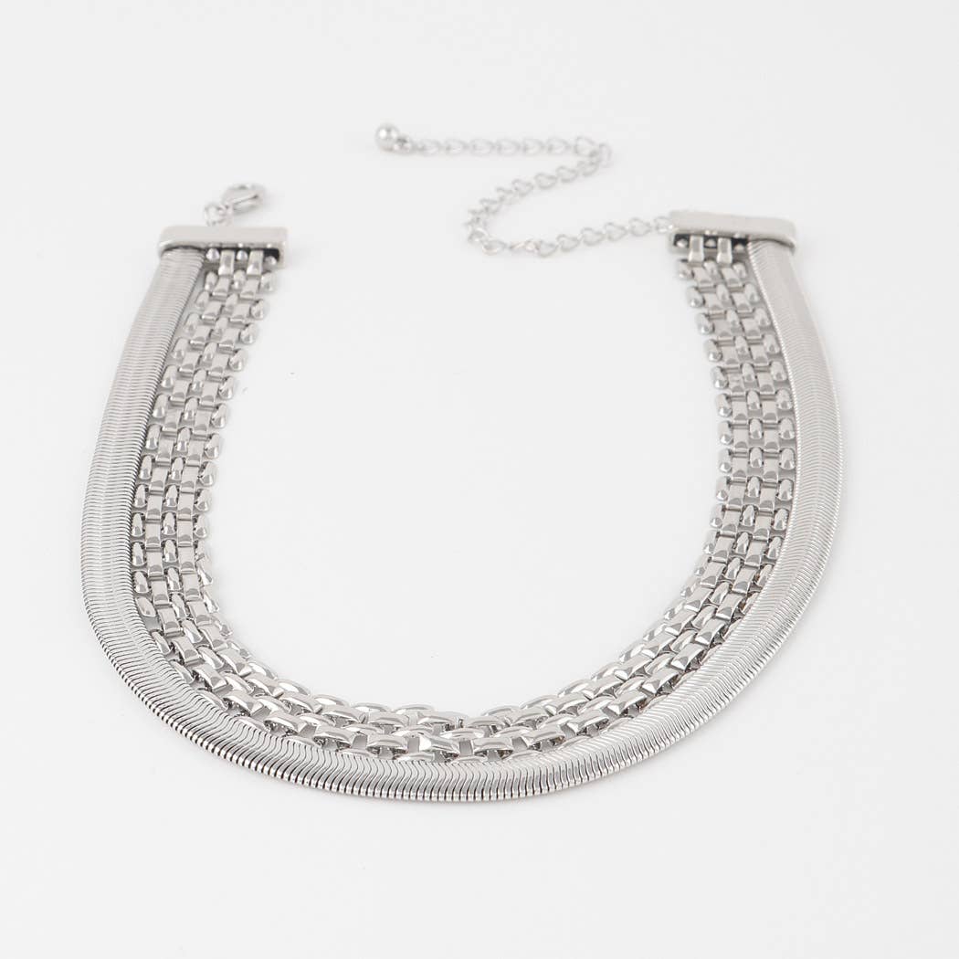 Box Chain Choker Necklace