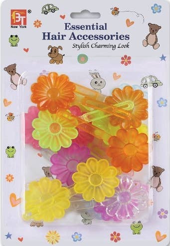 BARRETTES DAISY - CLEAR ASSORTED