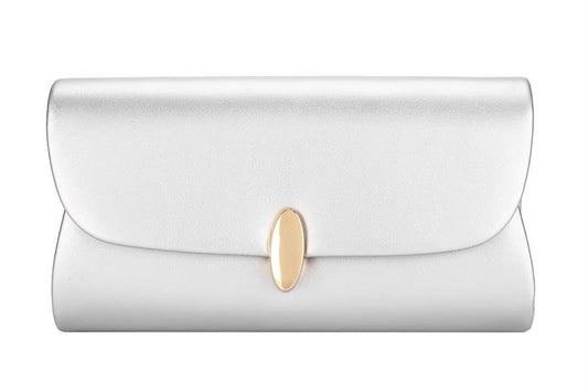 Ladies Faux Leather Clutch Bag Evening Handbag