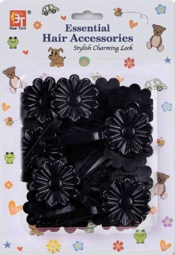 BARRETTES DAISY - BLACK