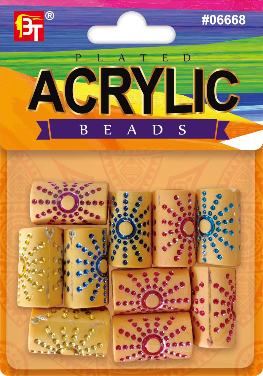 PLATING ACRYLIC BEADS No 06668