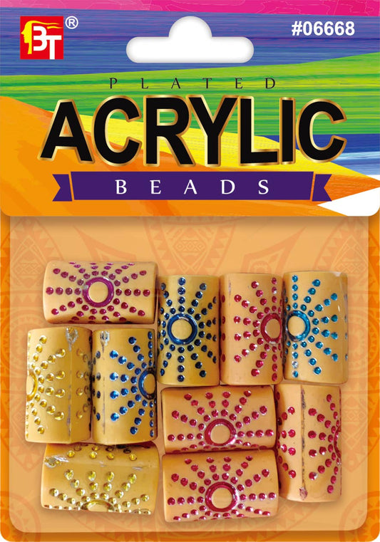PLATING ACRYLIC BEADS No 06668