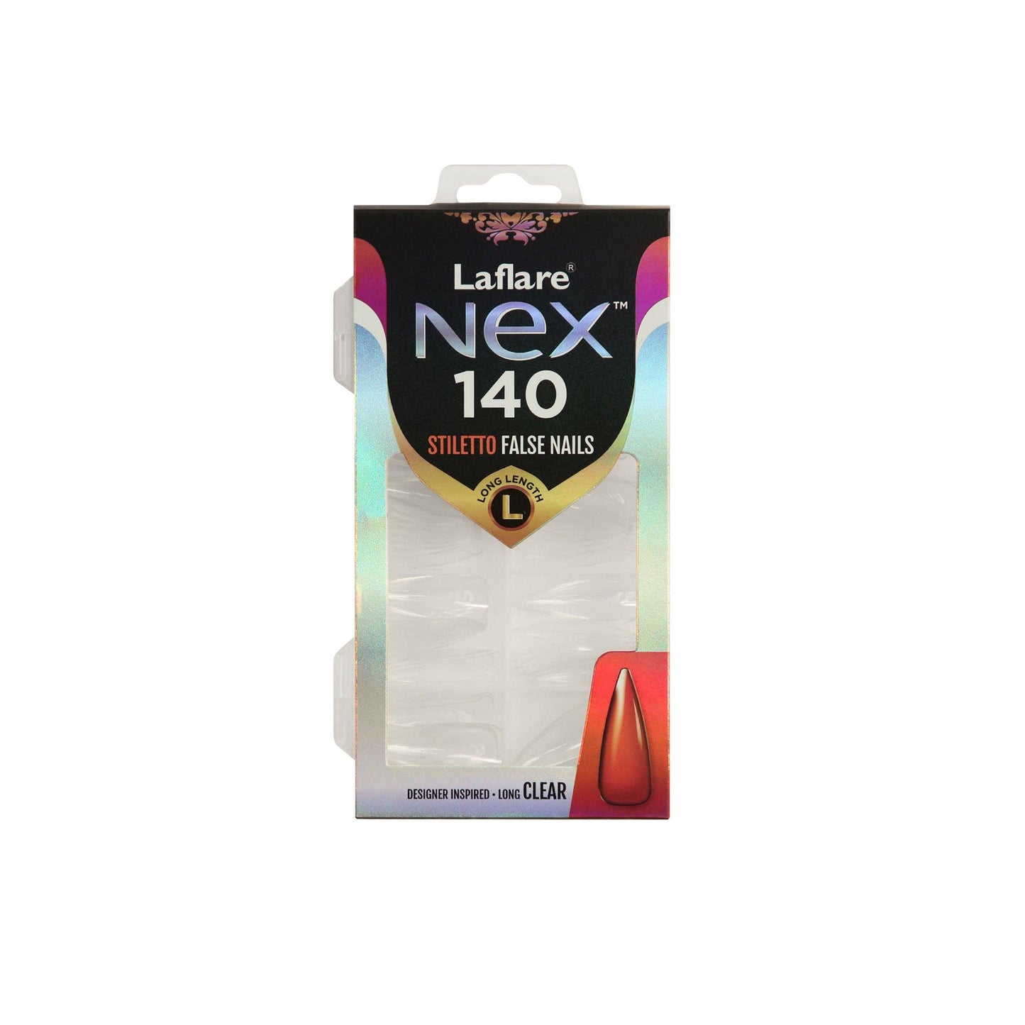 NEX 140 NAIL TIP - CLEAR_STILETTO