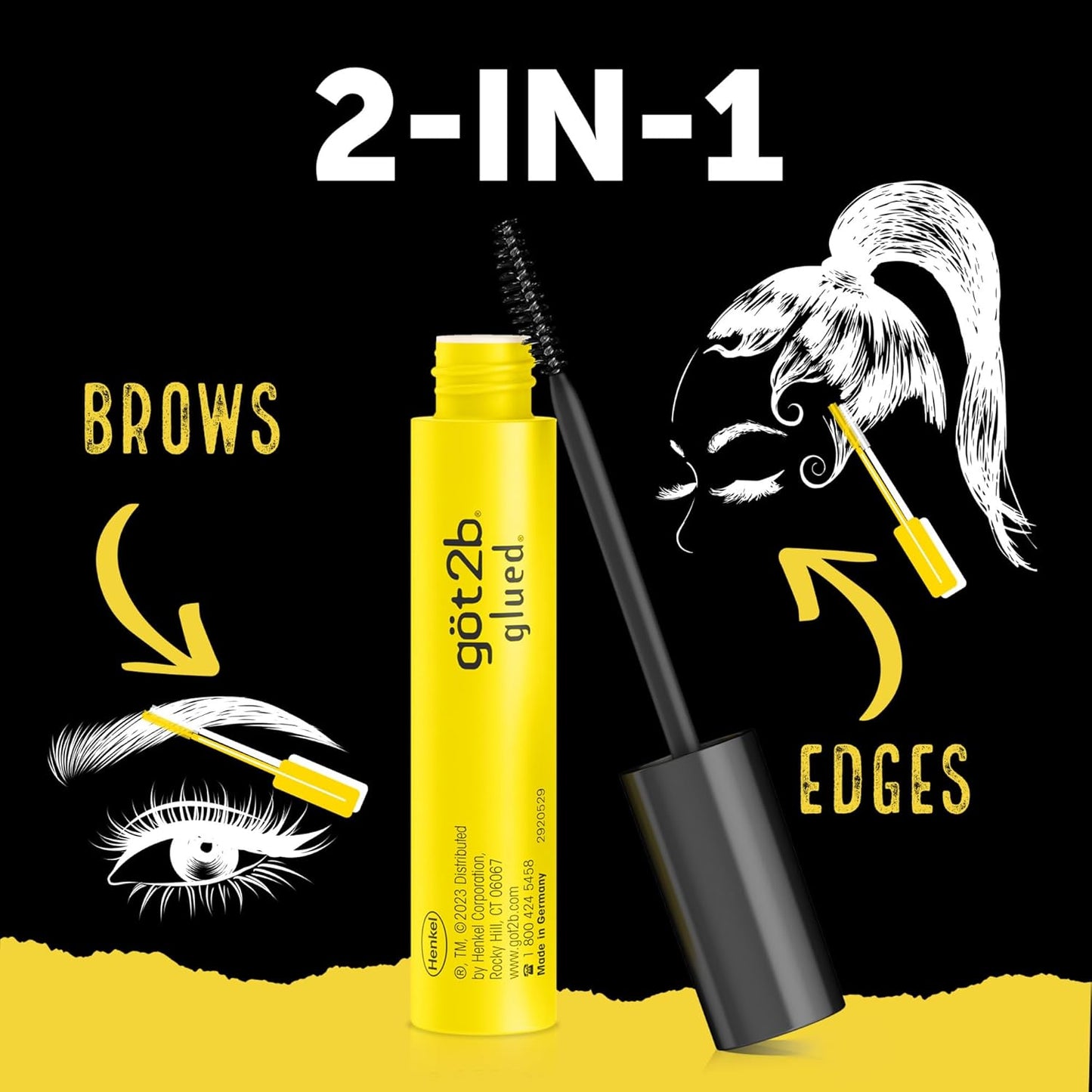 got2b Glued 2-in-1 Brow Gel & Edge Control
